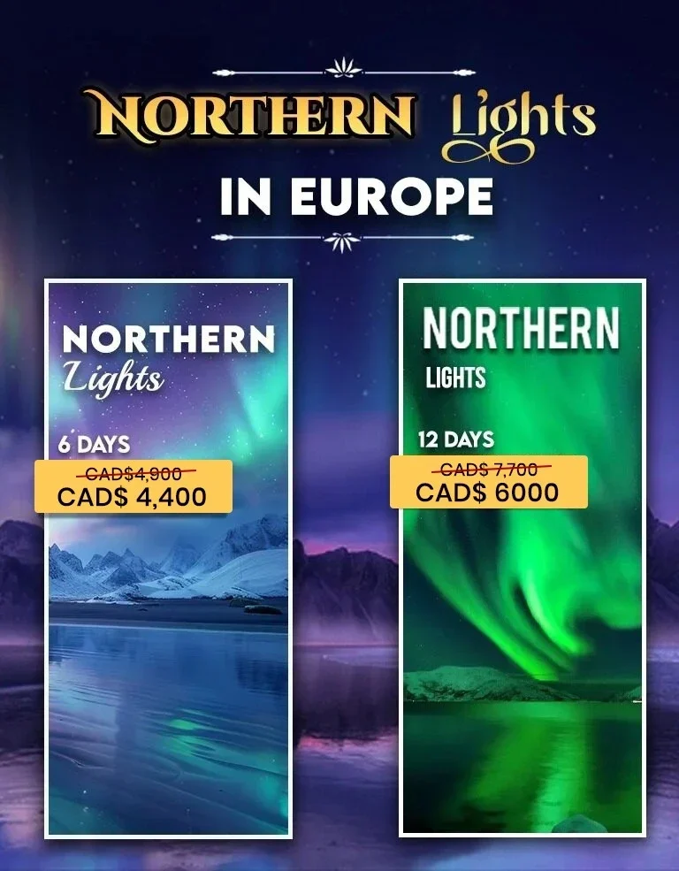 Northern Lights Europe Tour Packages – 6 Days and 12 Days Aurora Holidays