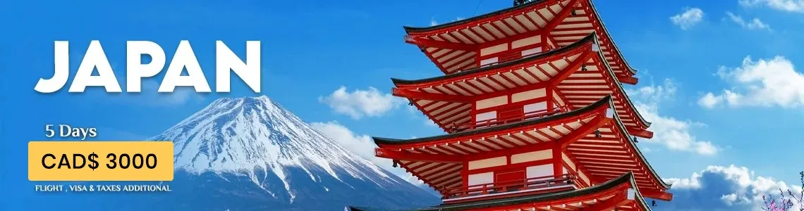 Japan 5 Days Tour Package – Pagoda and Cherry Blossoms